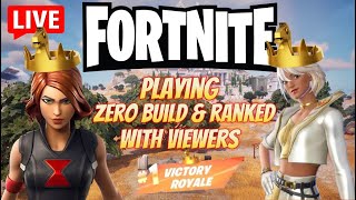 [LIVE] Fortnite lets get some crown wins with viewers