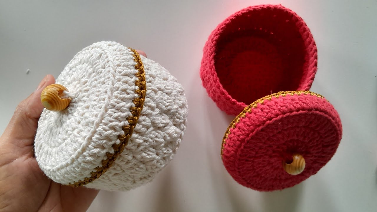 PORTA JOIAS EM CROCHÊ 🤍 (COM BARBANTE) | passo a passo - Val Crochê