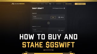 GameSwift Tutorial: Swap and Stake