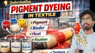 Pigment Dyeing in Textile Explained | Process, Chemicals, Binder & Curing | Textile Dyeing