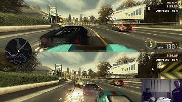 NFS Most Wanted  - KD vs SAYA - Almost won..mad traffic!!