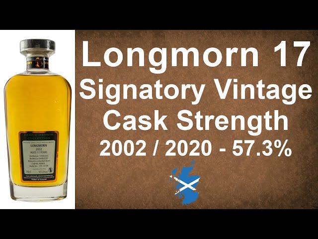 Longmorn aged 17 years Signatory Vintage Cask Strength 2002 / 2020