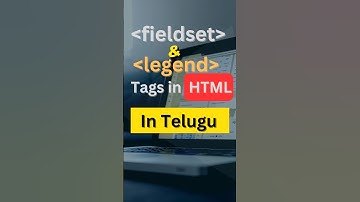 fieldset and legend tags in HTML Telugu | HTML Tutorial | html | html telugu #shorts #reels
