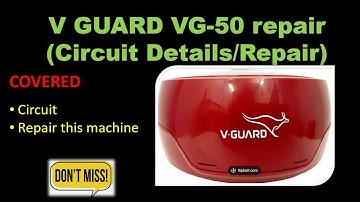 Repair VG 50 VGuard Stablizer // Delay circuit analysis
