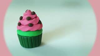 🔴 DIY How to Make WATERMELON CUPCAKE - Easy Polymer Clay and Fondant Cakes Tutorial