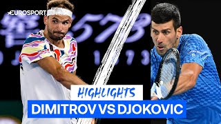Djokovic Plays Through Injury To Beat Dimitrov | Australian Open Highlights | Eurosport Tennis