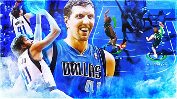 DIRK NOWITZKI’S UNSTOPPABLE *GLITCHY* POST FADE IS UNGUARDABLE! MOST UNSTOPPABLE POST MOVE NBA 2K19