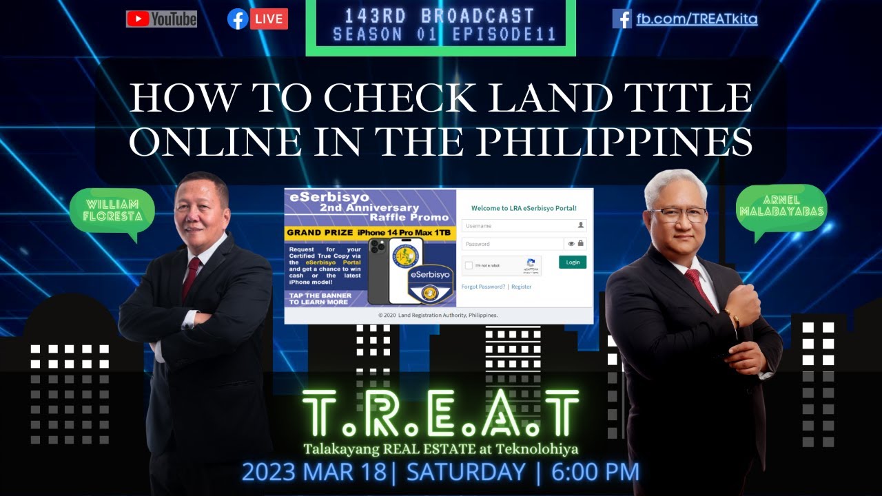 HOW TO CHECK LAND TITLE ONLINE IN THE PHILIPPINES 143rd Broadcast HOW TO CHECK LAND TITLE ONLINE IN THE PHILIPPINES 143rd Broadcast