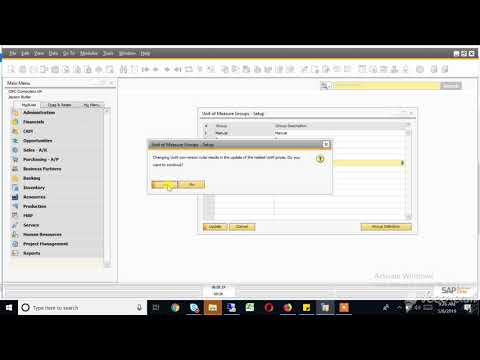 How To Works With Different Unit Of Measures (UOM) In SAP Business One