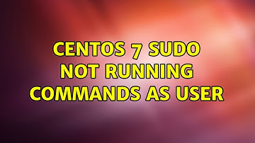 CentOS 7 sudo not running commands as user