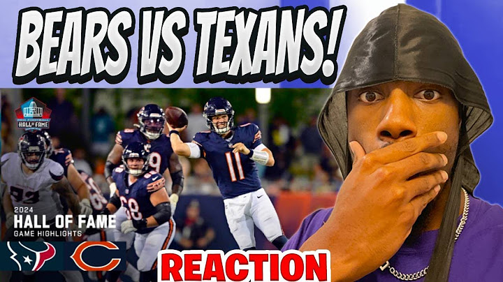 dMillionaire REACTS to Houston Texans vs. Chicago Bears Highlights | 2024 NFL Hall of Fame Game