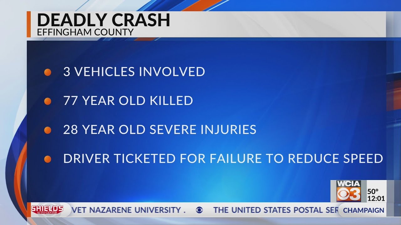 One person killed in Effingham County crash - YouTube
