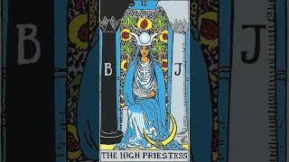 타로카드독학 2번 여사제카드 (The High Priestess) 상징 키워드 간단해석 Tarot card