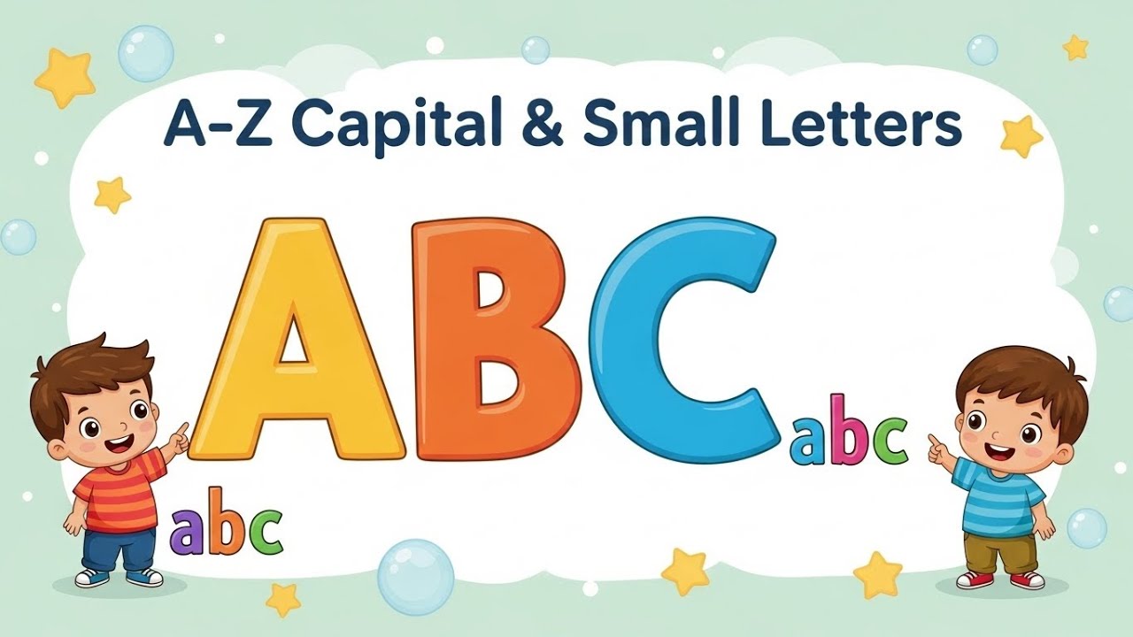 A–Z Capital & Small Letters Song/uppercase and lowercase letters! 🎵✨