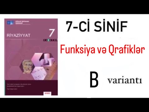 7-ci sinif DİM test. Funksiyalar və Qrafiklər-B variantı