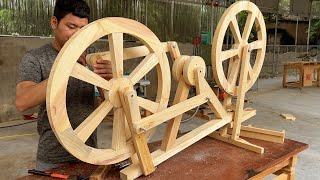 Build A Wooden Bicycle That Works In The Most Ancient Way // Woodworking Inspiration ideas