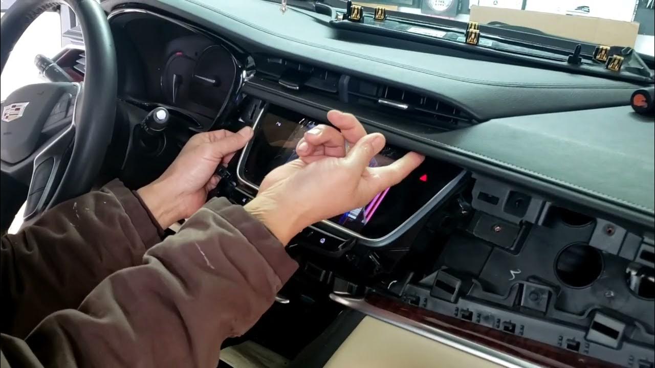 2017-19 Cadillac XT5 radio screen Removal - YouTube