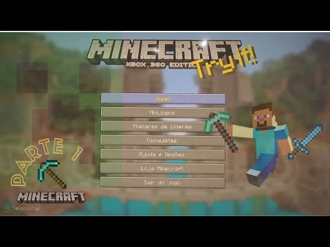 ⚽[JOGOS] Aprendendo Minecraft XBOX 360 Inicio modo sobrevivencia - [Parte  1] 