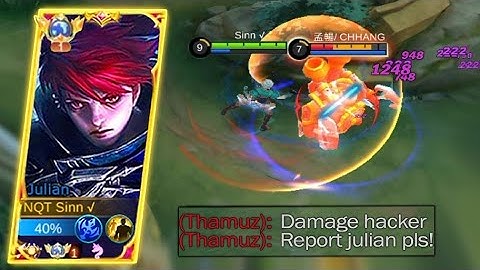 BEST BUILD JULIAN 2023 | DAMAGE HACK 🔥| TOP GLOBAL JULIAN MOBILE LEGEND BANG BANG