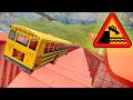 USA School Bus Stairs Jumps Down – Crazy BeamNG Drive Crash You Have to See
