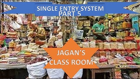 Single Entry System Part 5 - Inter 2nd year 5 marks problem Statement of Affairs &  Profit or Loss