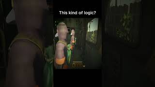 This kind of logic..  #mimesis #horror #gaming #letsplay #video #shorts