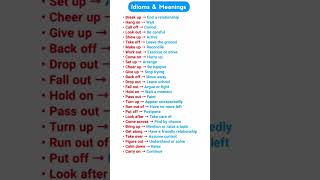 30+ Daily Use English Idioms with Meanings | Must Learn for Exams &amp; Spoken English #shorts