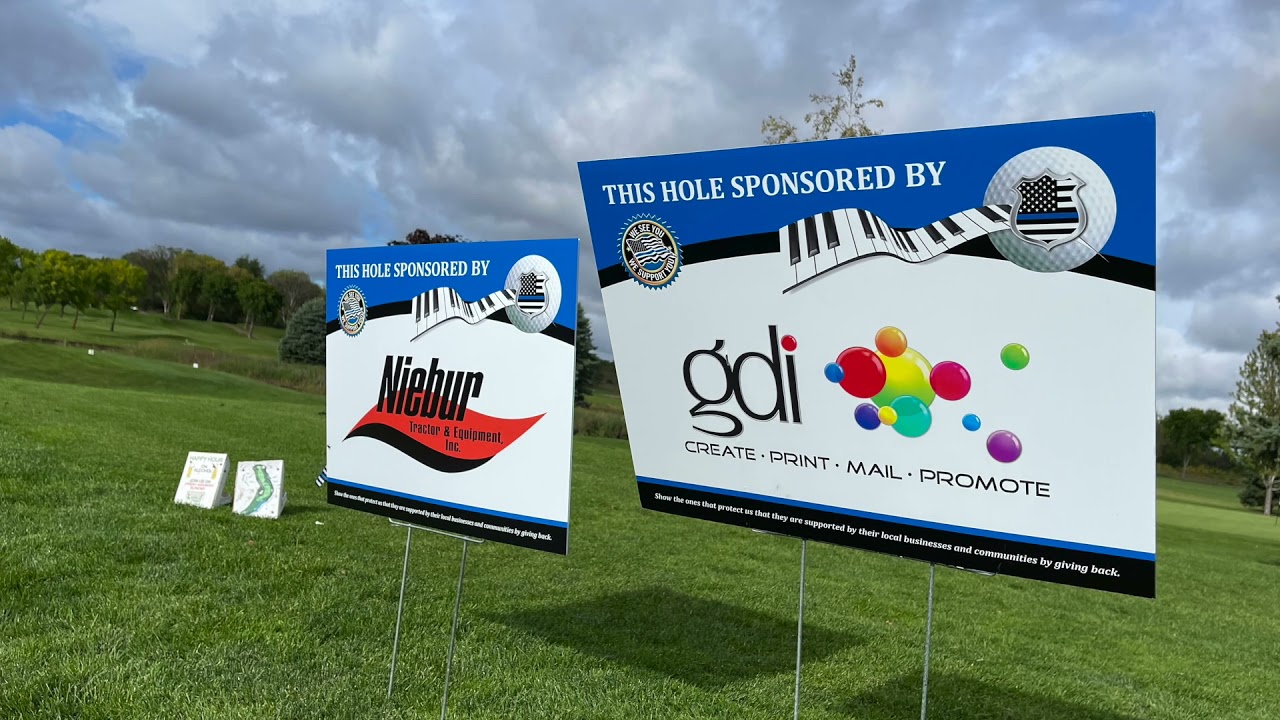 Fund the police golf tournament at emerald greens golf course in