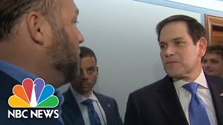 Alex Jones Confronts Senator Marco Rubio At Senate Hearing | NBC News