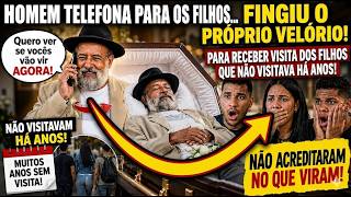 ESTRATÉGIA SURPREENDENTE: homem SIMULA VELÓRIO para ter contato com FILHOS QUE NÃO VÊ HÁ ANOS.