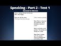 1.2 | Speaking - Part 2 - Test 1 | Succeed in Movers