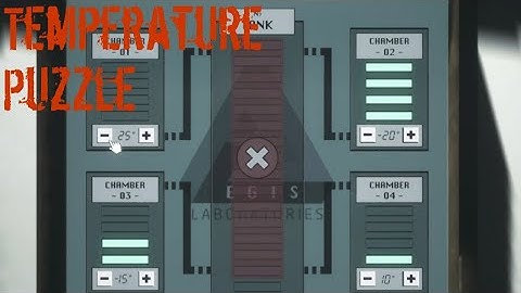 Daymare 1998 - Temperature Tank Puzzle (PS4 Pro)