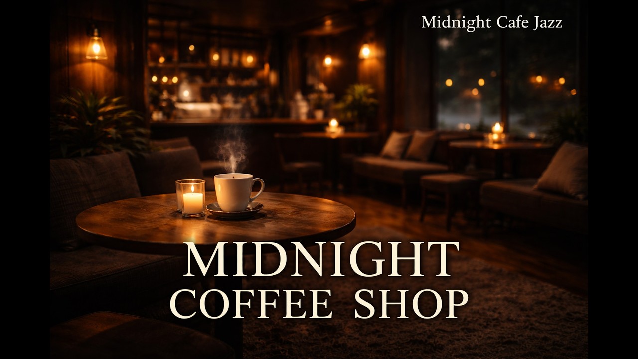 Midnight Coffee Shop 🌙 Deep Focus Jazz After Closing Hours #JazzCafe #CafeAmbience #BackgroundMusic