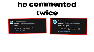 MrBeast commented on my video TWICE