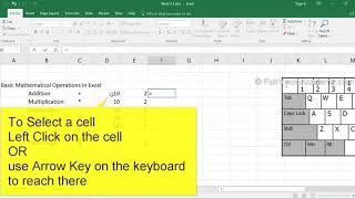 Excel 3 3 The basic calculations Add, Subtract, Multiply, Divide