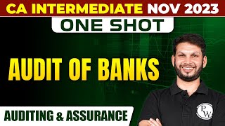 Audit of Banks | Auditing and Assurance | CA Inter Nov 2023 | Ankit Mundra