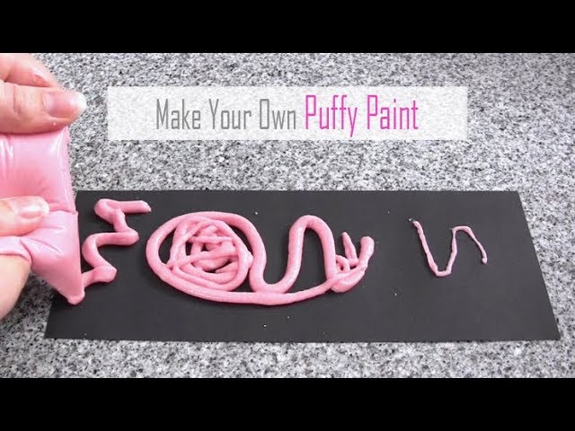 The BEST DIY Puffy Paint Recipe (Dries SUPER Puffy!) 