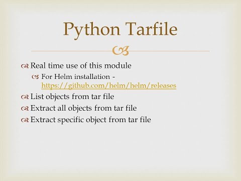 Python-Tarfile - (How to extract all objects & specific object from tar file) - Part3