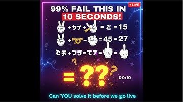 99% of People FAIL This Hand Puzzle in 10 Seconds – Can YOU Solve It LIVE?