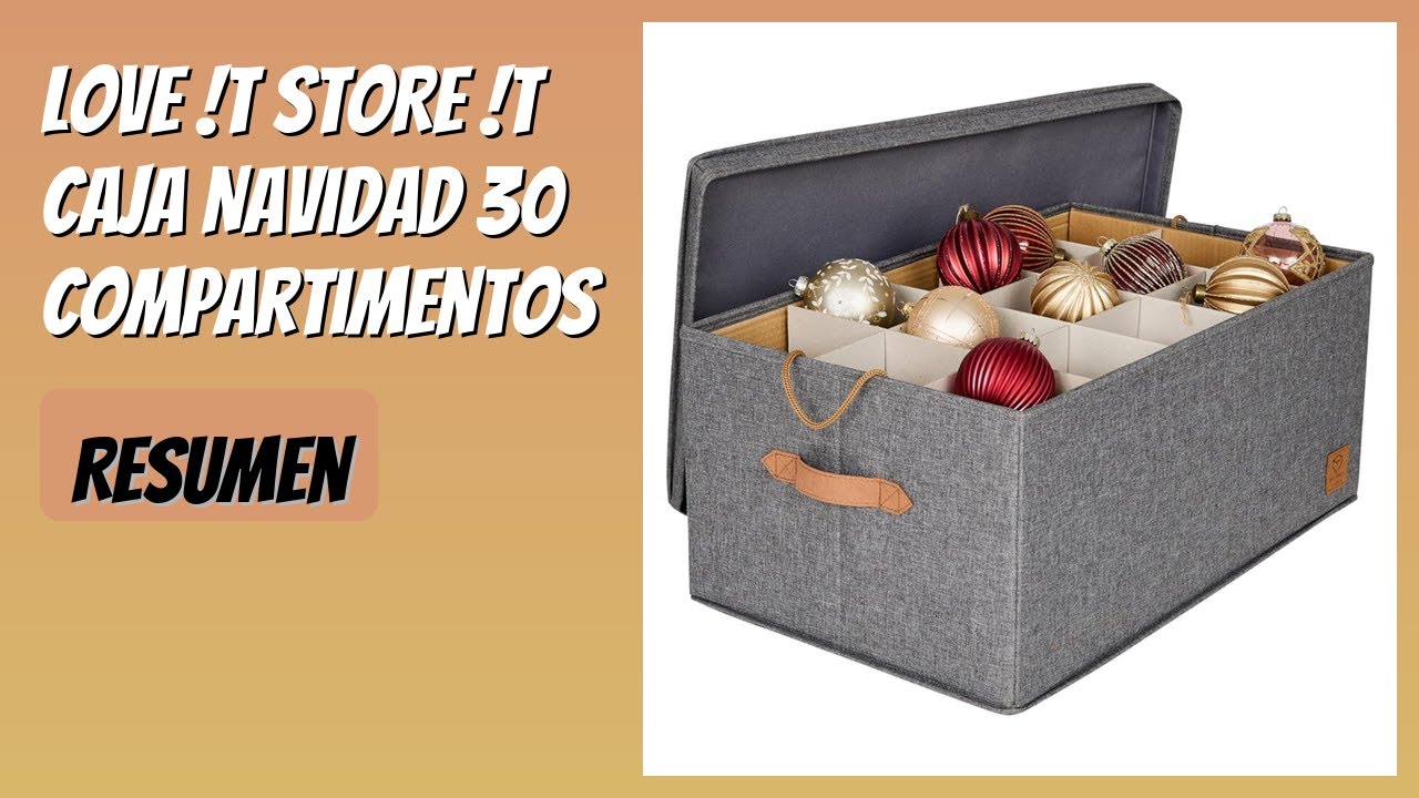 RESEÑA (2026) : LOVE !T STORE !T Caja Navidad 30 compartimentos. DETALLES