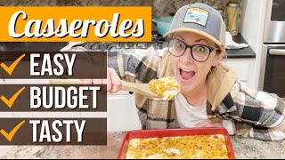 EASY & BUDGET FRIENDLY CASSEROLES // THANKSGIVING MEAL IDEAS