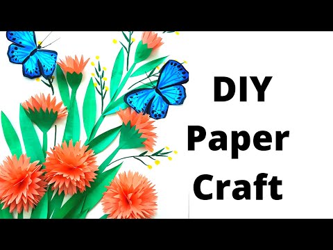 DIY paper craft flowers simple and cool, flower, paper, craft, DIY paper craft  flowers simple and cool, By Craftmerint