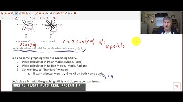 Sec 9.6 (2) - Graph Polar Equations with TI 84
