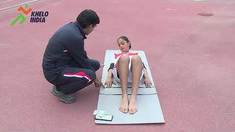 Partial Curl Up  (Khelo India Fitness Assessment) - HINDI