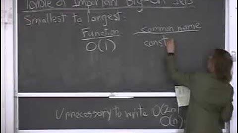Lecture 19 Asymptotic Analysis