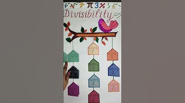 Mathematics chart paper on Divisibility ➗💥 #youtubeshorts #shorts #model  #divisibility #maths