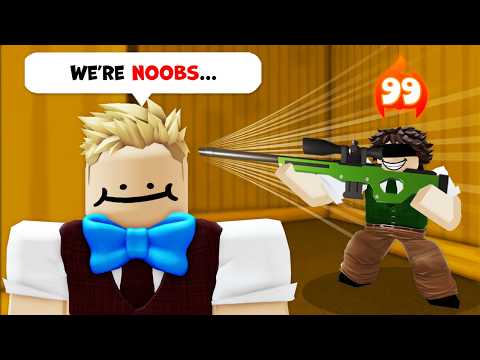 Roblox Rivals, But we PRETENDED to be a NOOB...