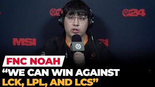 Noah after GEN vs FNC 🗣️ 