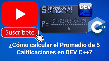 Promedio de 5 Calificaciones en DEV C++