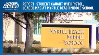 Report: Student caught with pistol, loaded mag at Myrtle Beach Middle School